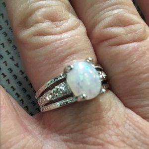 Opal Anniversary Ring